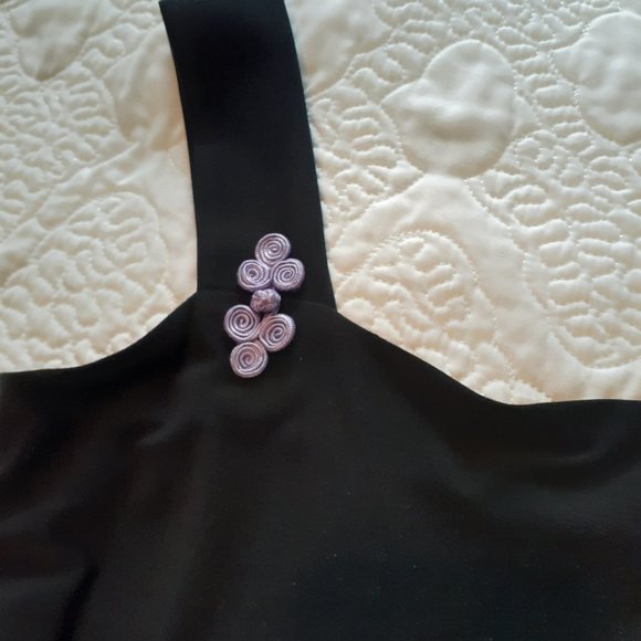 Black & Purple Dress - Picture 4 of 5